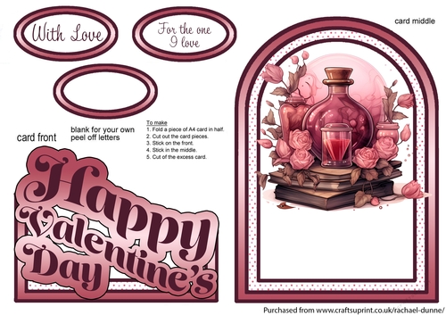 Valentine Love Potion Cutaway Arch
