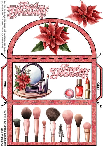 Treat Yourself Cosmetics Christmas Money Wallet