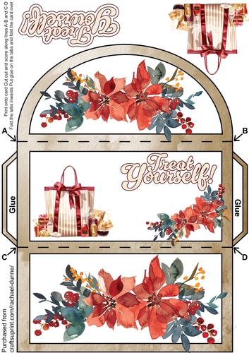 Treat Yourself Christmas Shopping Money Wallet