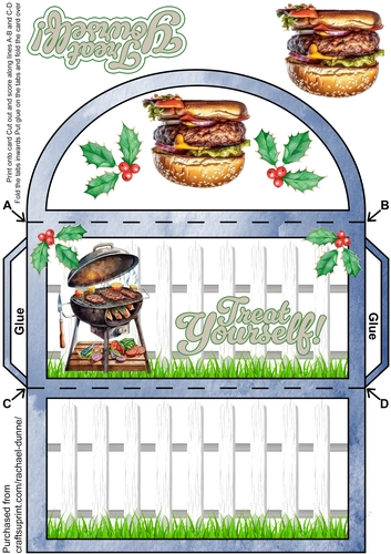 Christmas BBQ Treat Yourself Money Wallet