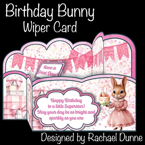 Birthday Bunny Wiper Card