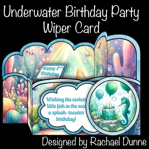 Underwater Sea Party Wiper Card
