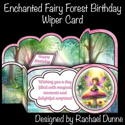 Enchanted Fairy Forest Birthday Wiper Card