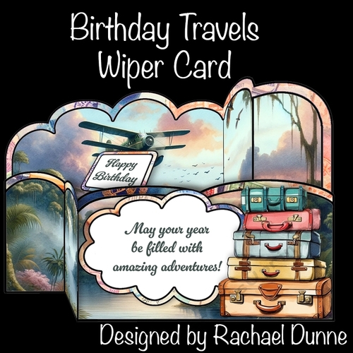 Birthday Travels Wiper Card