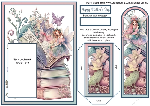 Magical Mums Books Mothers Day Bookmark Card