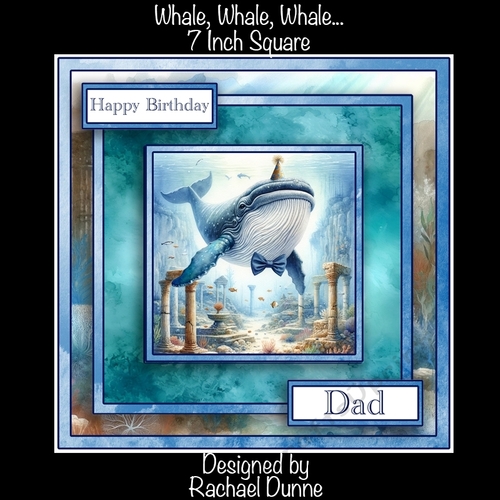 Whale, Whale, Whale 7 Inch Square