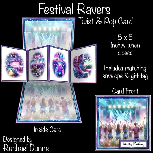 Festival Ravers Twist and Pop