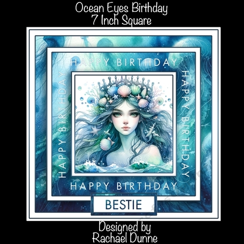 Ocean Eyes Birthday 7 inch Square