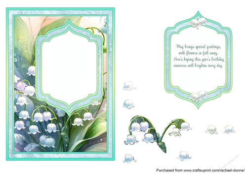 May Birth Flower Fancy Frame