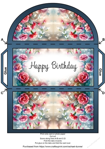 January Birth Flower Money Wallet