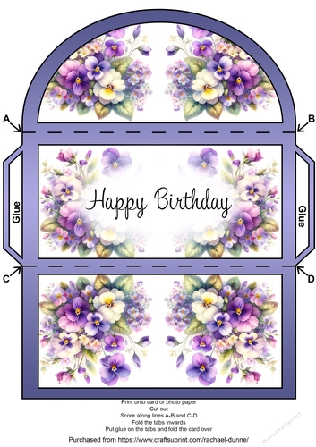 February Birth Flower Money Wallet