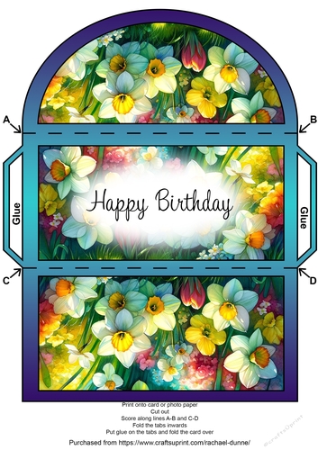 March Birth Flower Money Wallet