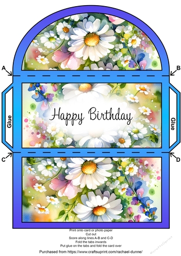 April Birth Flower Money Wallet
