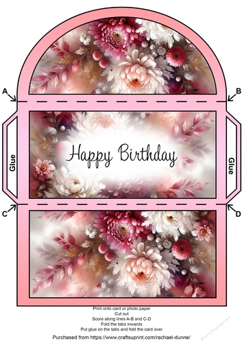 November Birth Flower Money Wallet
