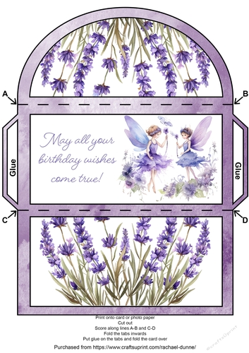 Lavender Fairies Money Wallet
