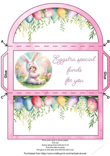 The Eggstra Special Easter Bunny Money Wallet