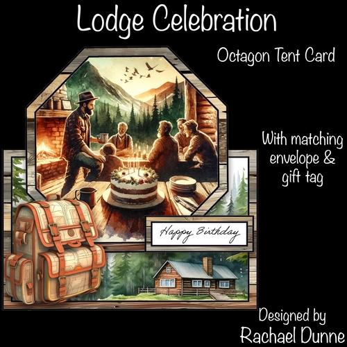 Lodge Celebration Octagon Tent Card