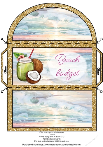 Beach Budget Money Wallet