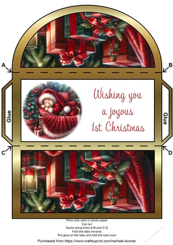 Santas Tiny Helper Money Wallet