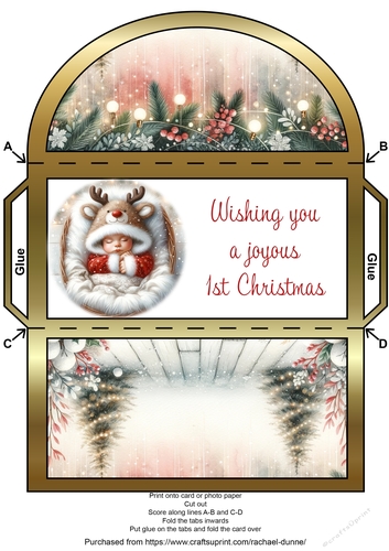 Reindeer Babe Money Wallet