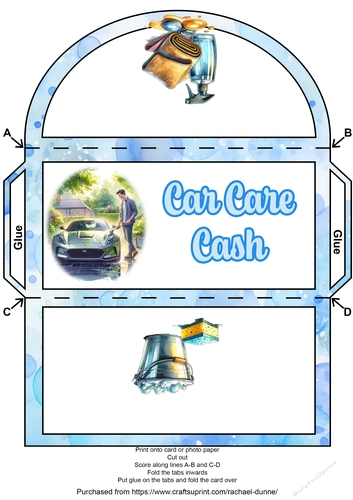 Car Care Cash Money Wallet