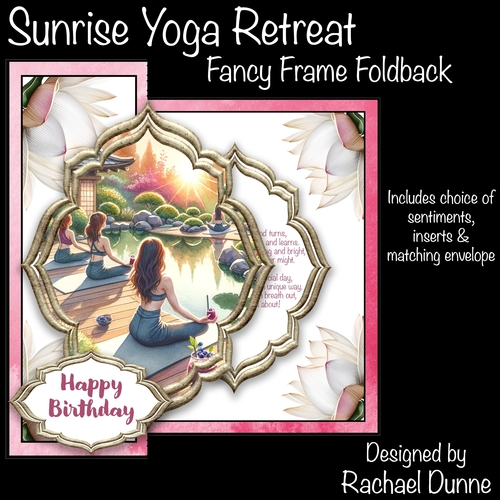Sunrise Yoga Retreat Fancy Frame Foldback