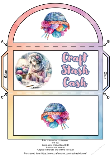 Craft Stash Cash Money Wallet