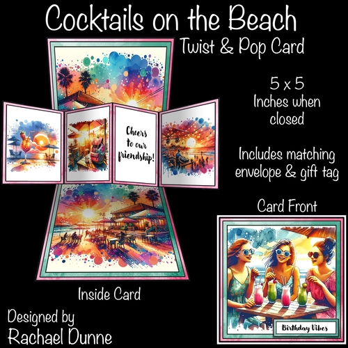Cocktails on the Beach Twist and Pop
