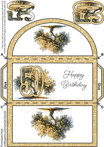 50th Birthday Tree of Life Money Wallet