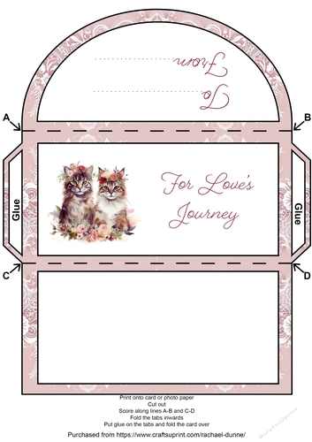 Love Cats Wedding Money Wallet