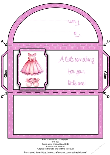 Tiny Baby Girl Clothes Money Wallet