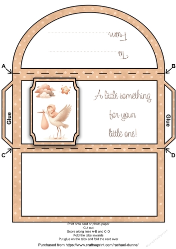 Stork Brings a Bundle of Joy Money Wallet
