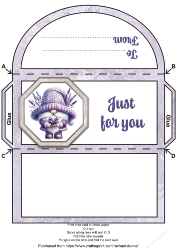 Lavender Gnome Money Wallet