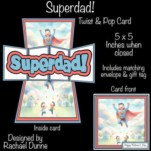 Superdad Cute Twist & Pop Card