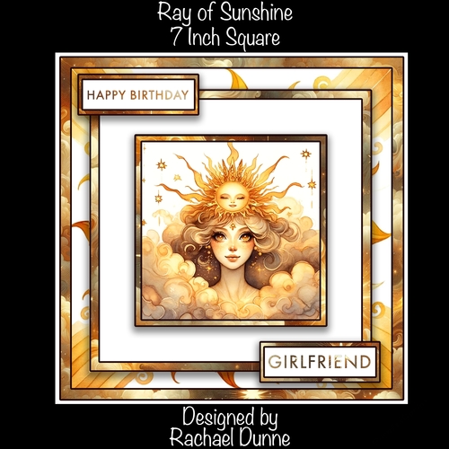 Ray of Sunshine 7 Inch Square