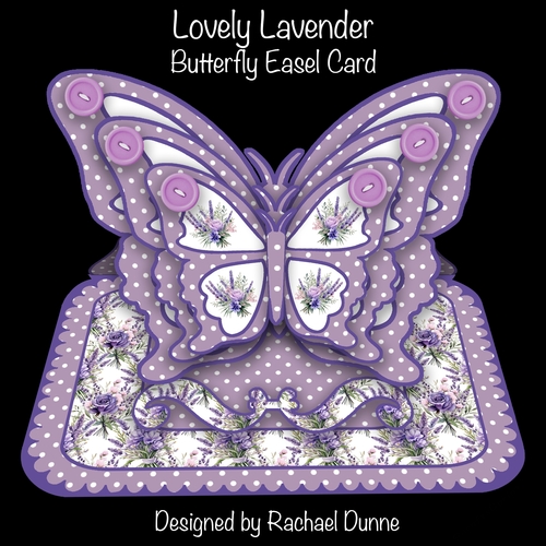 Lovely Lavender Butterfly Easel Card
