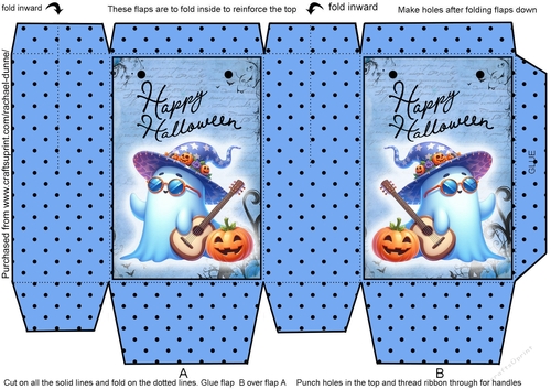 Guitar Ghostie Mini Gift Bag