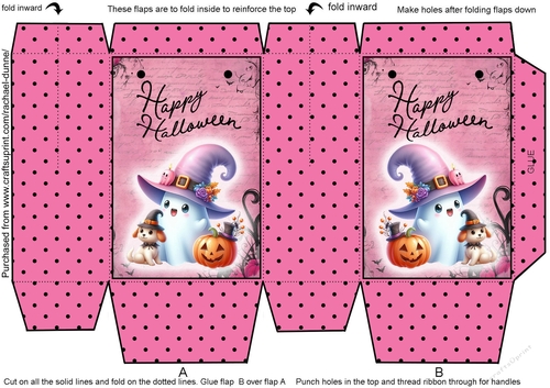 Happy Halloween Ghostie Mini Gift Bag