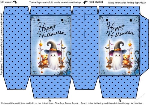 Ghostie on a Swing Mini Gift Bag