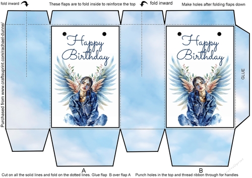 Denim Dreams Birthday Mini Gift Bag
