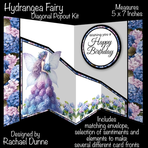 Hydrangea Fairy Diagonal Popout Kit