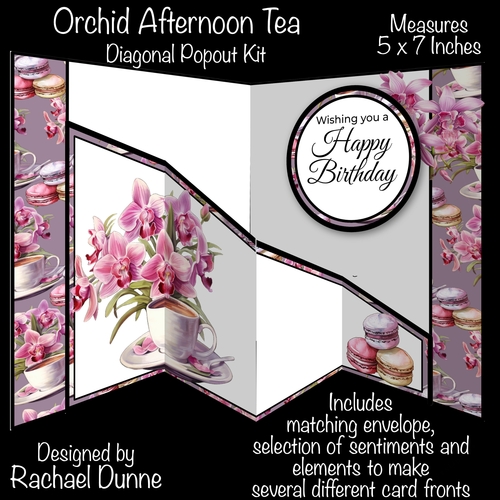Orchid Afternoon Tea Diagonal Popout Kit