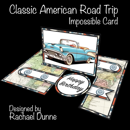Classic American Road Trip Impossible Card
