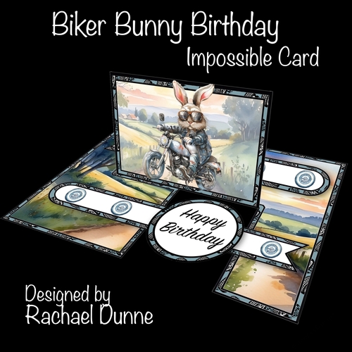 Biker Bunny Impossible Card