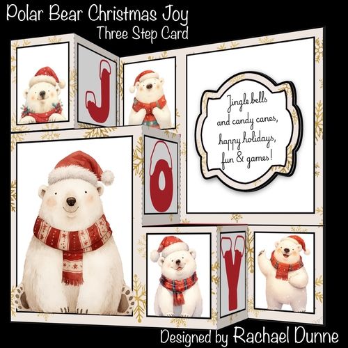 Polar Bears Christmas Joy Three Step Mini Kit