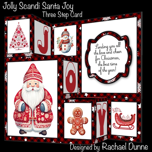 Jolly Scandi Santa Joy Three Step Mini Kit