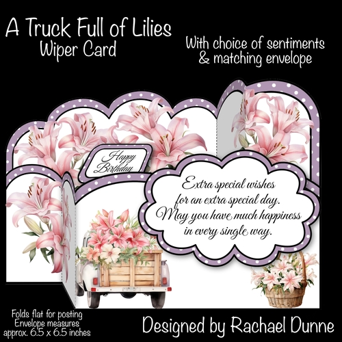 A Truck Full of Lillies Wiper Card
