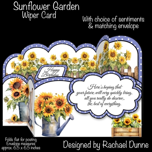 Sunflower Garden Wiper Card Kit