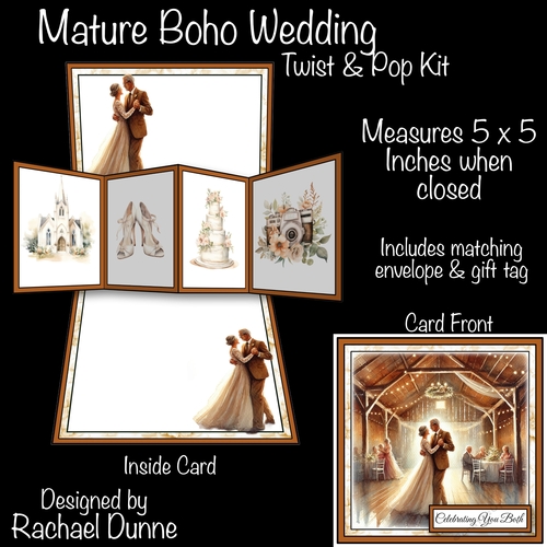 Mature Boho Wedding Twist & Pop Kit