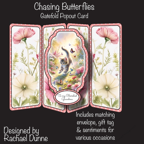 Chasing Butterflies Gatefold Popout Card
